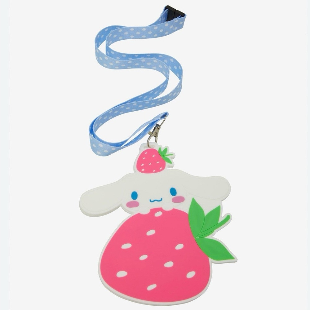 Cinnamonroll strawberry Lanyard ID card holder